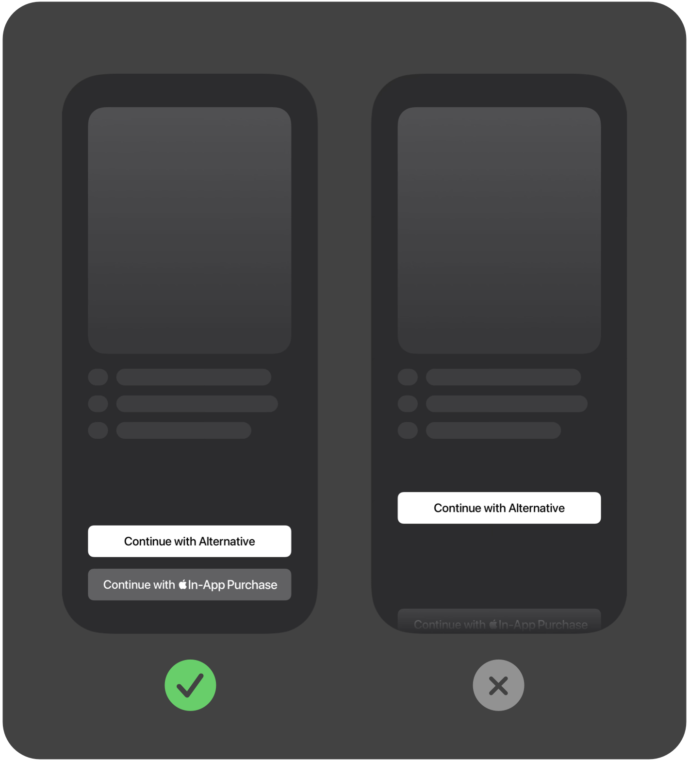 Step 2 of payment flow showing user selecting an alternative payment option